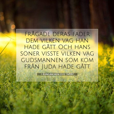 1 Kungaboken 13:12 Bibelvers Förklarad