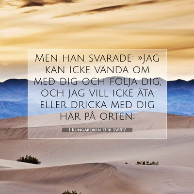 1 Kungaboken 13:16 Bibelvers Förklarad