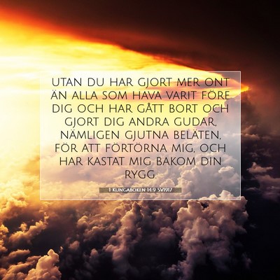 1 Kungaboken 14:9 Bibelvers Förklarad