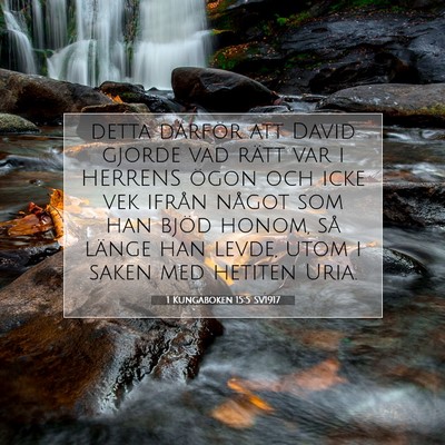 1 Kungaboken 15:5 Bibelvers Förklarad