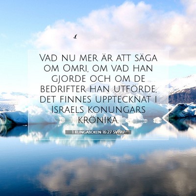 1 Kungaboken 16:27 Bibelvers Förklarad