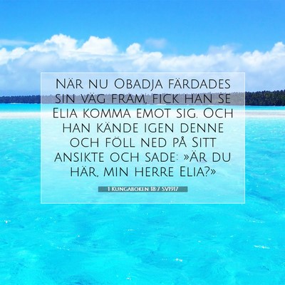 1 Kungaboken 18:7 Bibelvers Förklarad