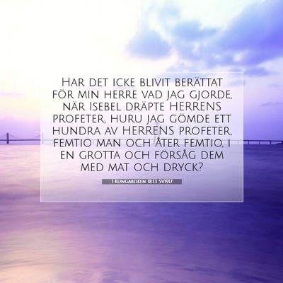 1 Kungaboken 18:13 Bibelvers Förklarad