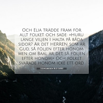 1 Kungaboken 18:21 SV1917 Bild av bibelvers