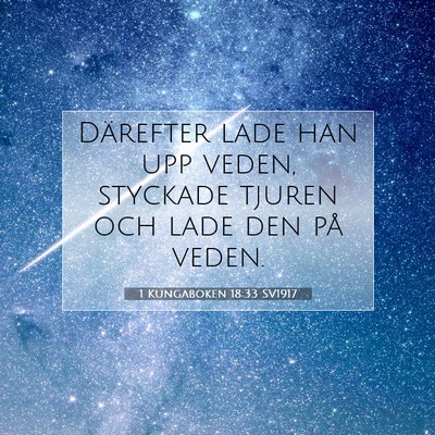 1 Kungaboken 18:33 SV1917 Bild av bibelvers