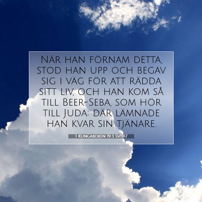 1 Kungaboken 19:3 Bibelvers Förklarad