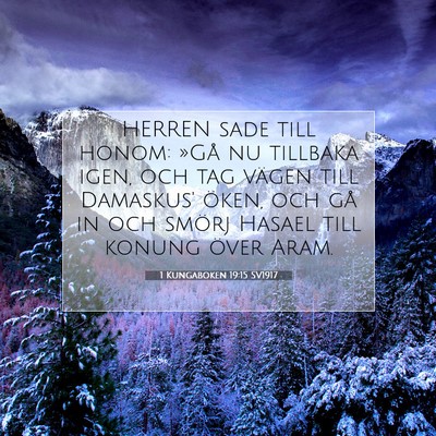 1 Kungaboken 19:15 Bibelvers Förklarad