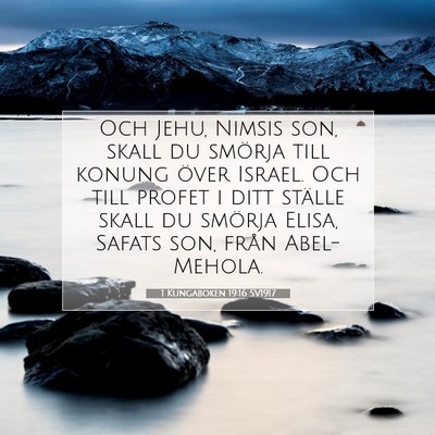 1 Kungaboken 19:16 SV1917 Bild av bibelvers