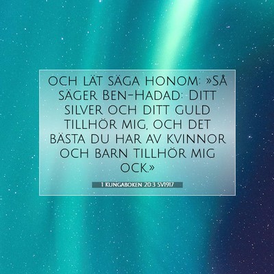 1 Kungaboken 20:3 Bibelvers Förklarad