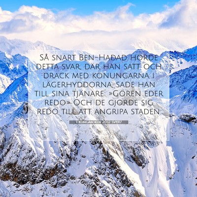 1 Kungaboken 20:12 Bibelvers Förklarad