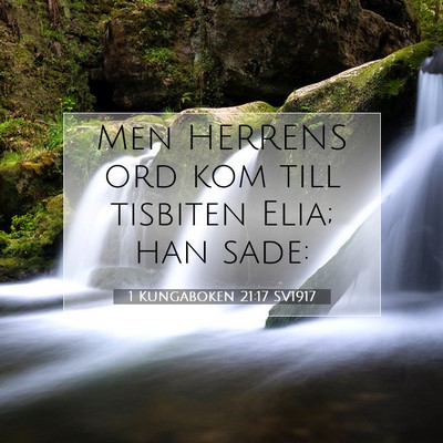 1 Kungaboken 21:17 Bibelvers Förklarad