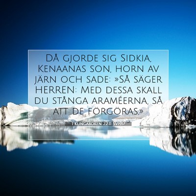 1 Kungaboken 22:11 Bibelvers Förklarad