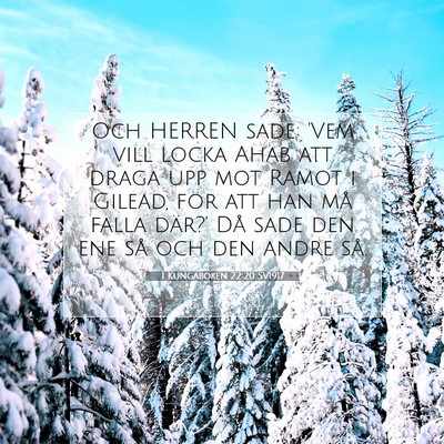1 Kungaboken 22:20 Bibelvers Förklarad