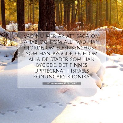 1 Kungaboken 22:39 Bibelvers Förklarad
