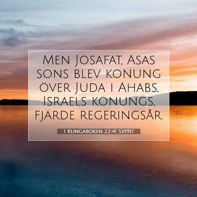 1 Kungaboken 22:41 Bibelvers Förklarad