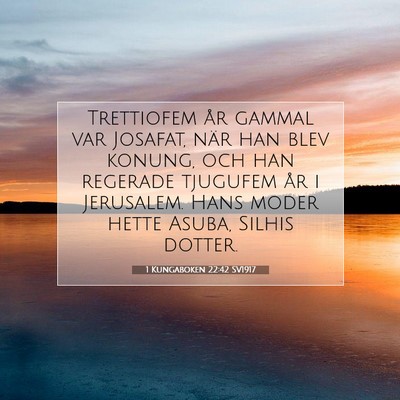 1 Kungaboken 22:42 Bibelvers Förklarad