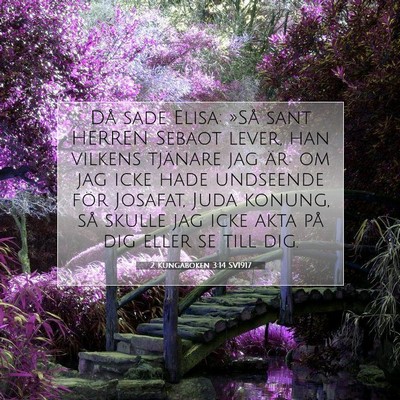 2 Kungaboken 3:14 SV1917 Bild av bibelvers