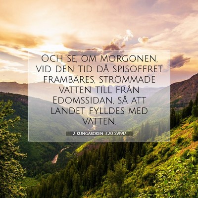 2 Kungaboken 3:20 Bibelvers Förklarad