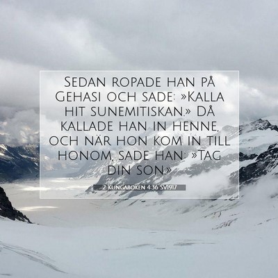 2 Kungaboken 4:36 Bibelvers Förklarad