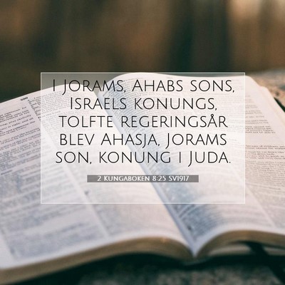 2 Kungaboken 8:25 Bibelvers Förklarad
