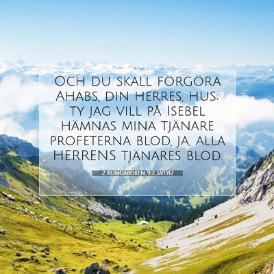 2 Kungaboken 9:7 SV1917 Bild av bibelvers