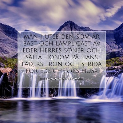 2 Kungaboken 10:3 Bibelvers Förklarad