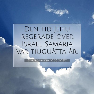 2 Kungaboken 10:36 Bibelvers Förklarad