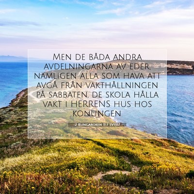 2 Kungaboken 11:7 Bibelvers Förklarad