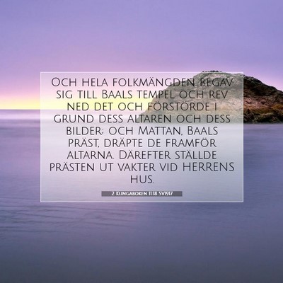2 Kungaboken 11:18 Bibelvers Förklarad