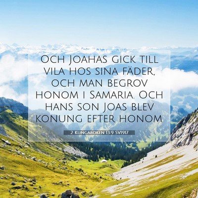 2 Kungaboken 13:9 Bibelvers Förklarad