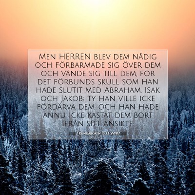 2 Kungaboken 13:23 SV1917 Bild av bibelvers