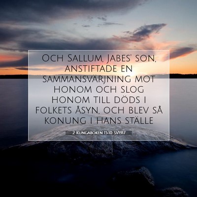 2 Kungaboken 15:10 SV1917 Bild av bibelvers