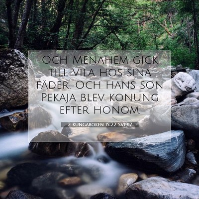2 Kungaboken 15:22 Bibelvers Förklarad