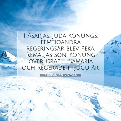 2 Kungaboken 15:27 Bibelvers Förklarad
