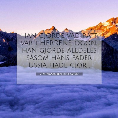 2 Kungaboken 15:34 Bibelvers Förklarad