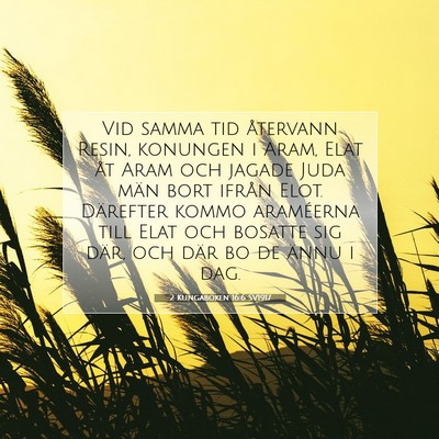 2 Kungaboken 16:6 Bibelvers Förklarad
