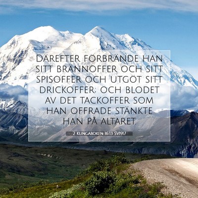 2 Kungaboken 16:13 Bibelvers Förklarad