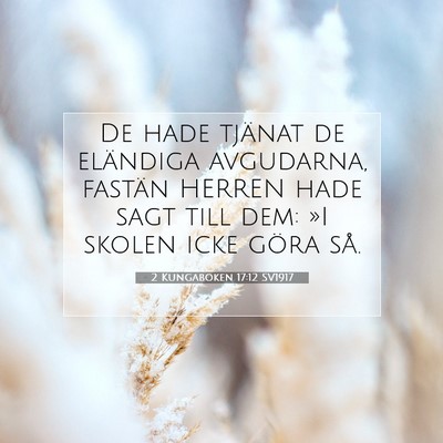 2 Kungaboken 17:12 Bibelvers Förklarad