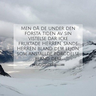 2 Kungaboken 17:25 SV1917 Bild av bibelvers