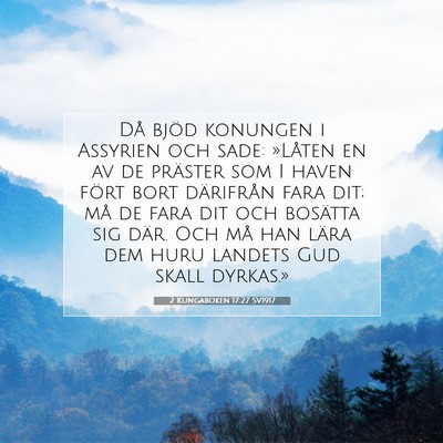 2 Kungaboken 17:27 Bibelvers Förklarad