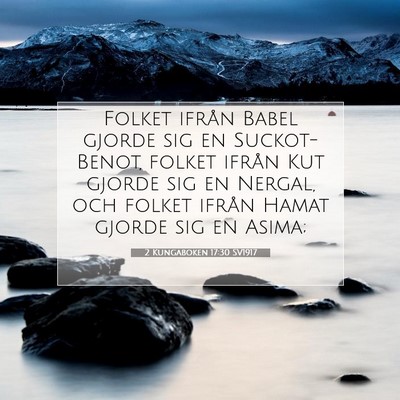 2 Kungaboken 17:30 Bibelvers Förklarad