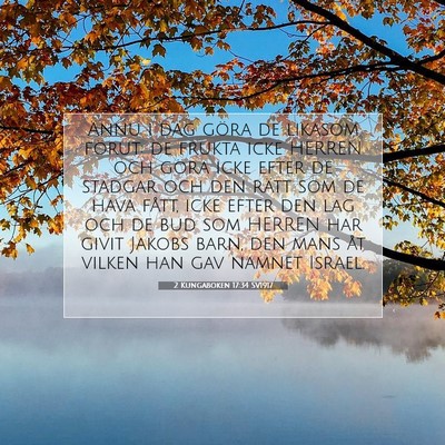 2 Kungaboken 17:34 Bibelvers Förklarad