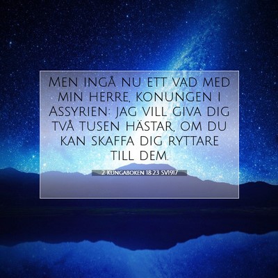 2 Kungaboken 18:23 Bibelvers Förklarad