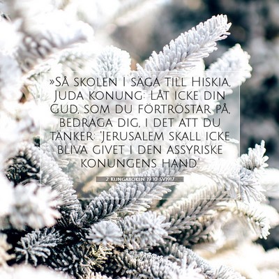 2 Kungaboken 19:10 SV1917 Bild av bibelvers