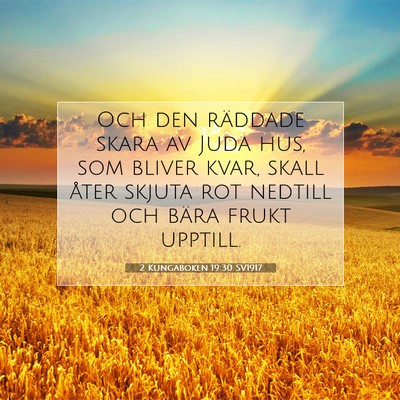 2 Kungaboken 19:30 Bibelvers Förklarad