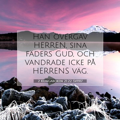 2 Kungaboken 21:22 Bibelvers Förklarad