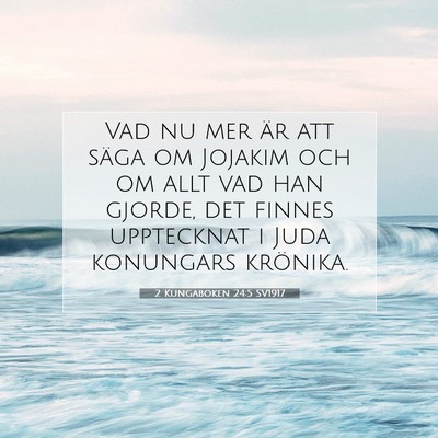 2 Kungaboken 24:5 Bibelvers Förklarad