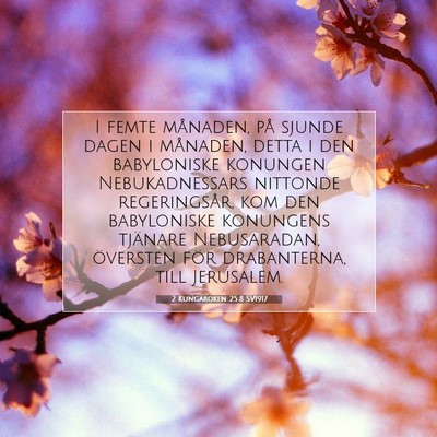 2 Kungaboken 25:8 Bibelvers Förklarad
