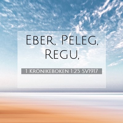 1 Krönikeboken 1:25 Bibelvers Förklarad