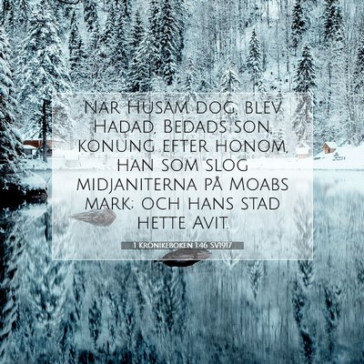 1 Krönikeboken 1:46 Bibelvers Förklarad